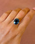Bague Trilogie Saphir 10.40 carat & Diamants "Mila" - Elliade Paris