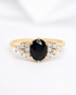 Bague Trilogie Saphir 1.17 carat & Diamants "Nessrine" - Elliade Paris