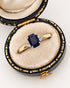 Bague Trilogie Saphir 1.20 carat & Diamants "Louanne" - Elliade Paris