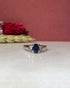 Bague Trilogie Saphir 1.25 carat & Diamants "Poppy" - Elliade Paris