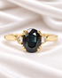 Bague Trilogie Saphir 1.63 carat & Diamants "Mireille" - Elliade Paris