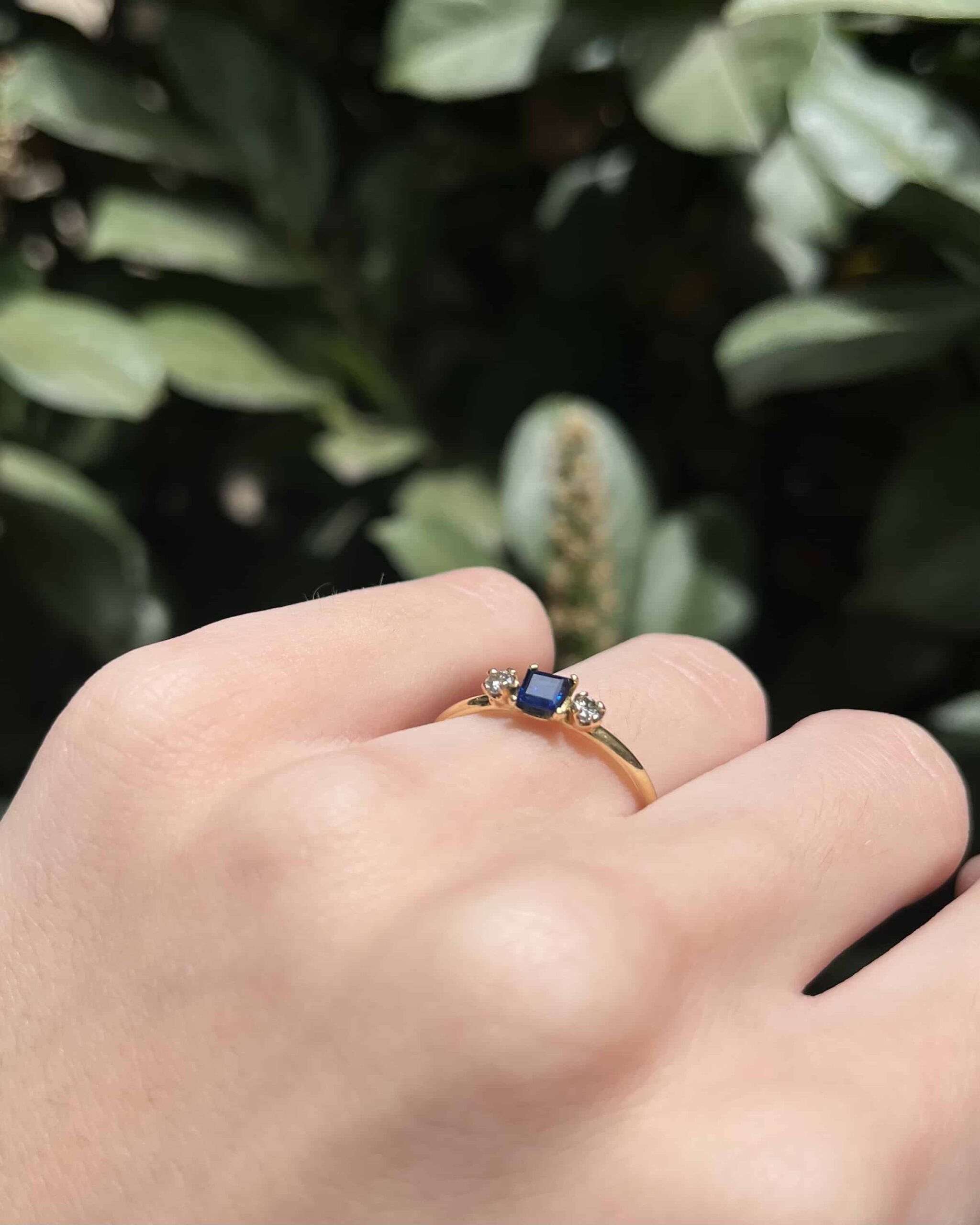 Bague Trilogie Saphir &amp; Diamants "Harley"