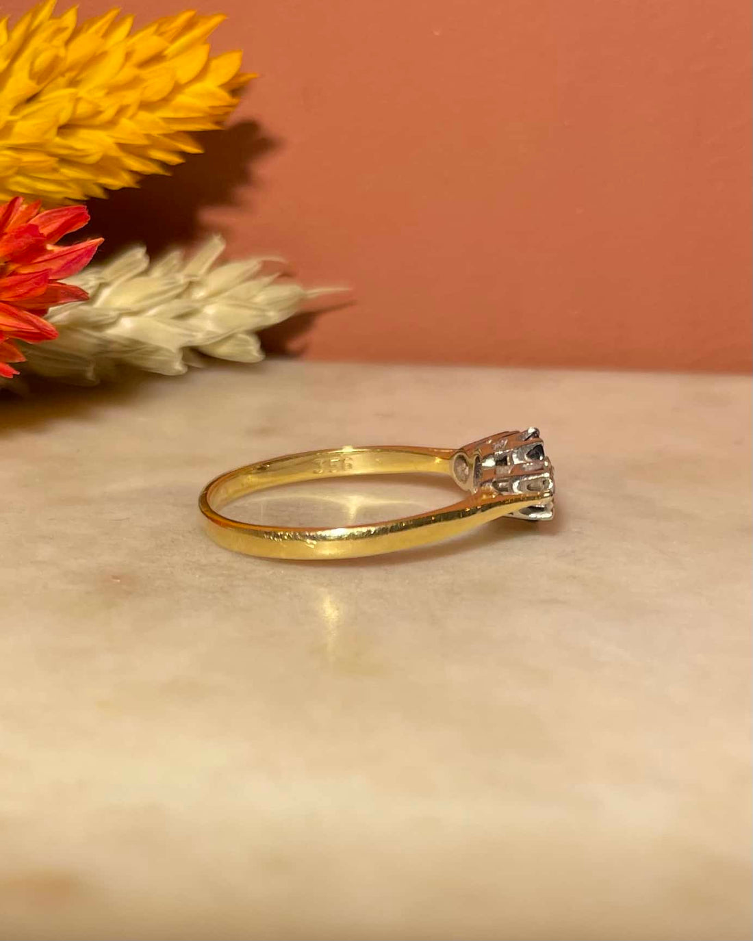 Bague Trilogie Saphir &amp; Diamants &quot;Carla&quot;