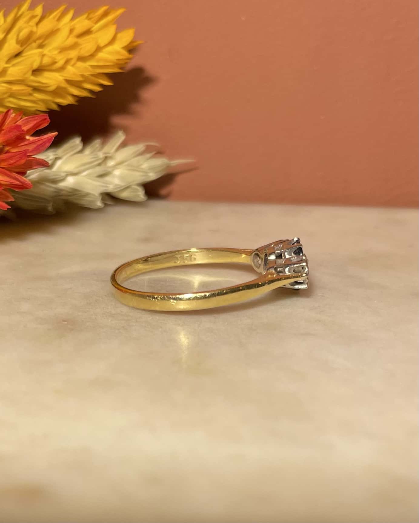 Bague Trilogie Saphir &amp; Diamants "Carla" - Elliade Paris