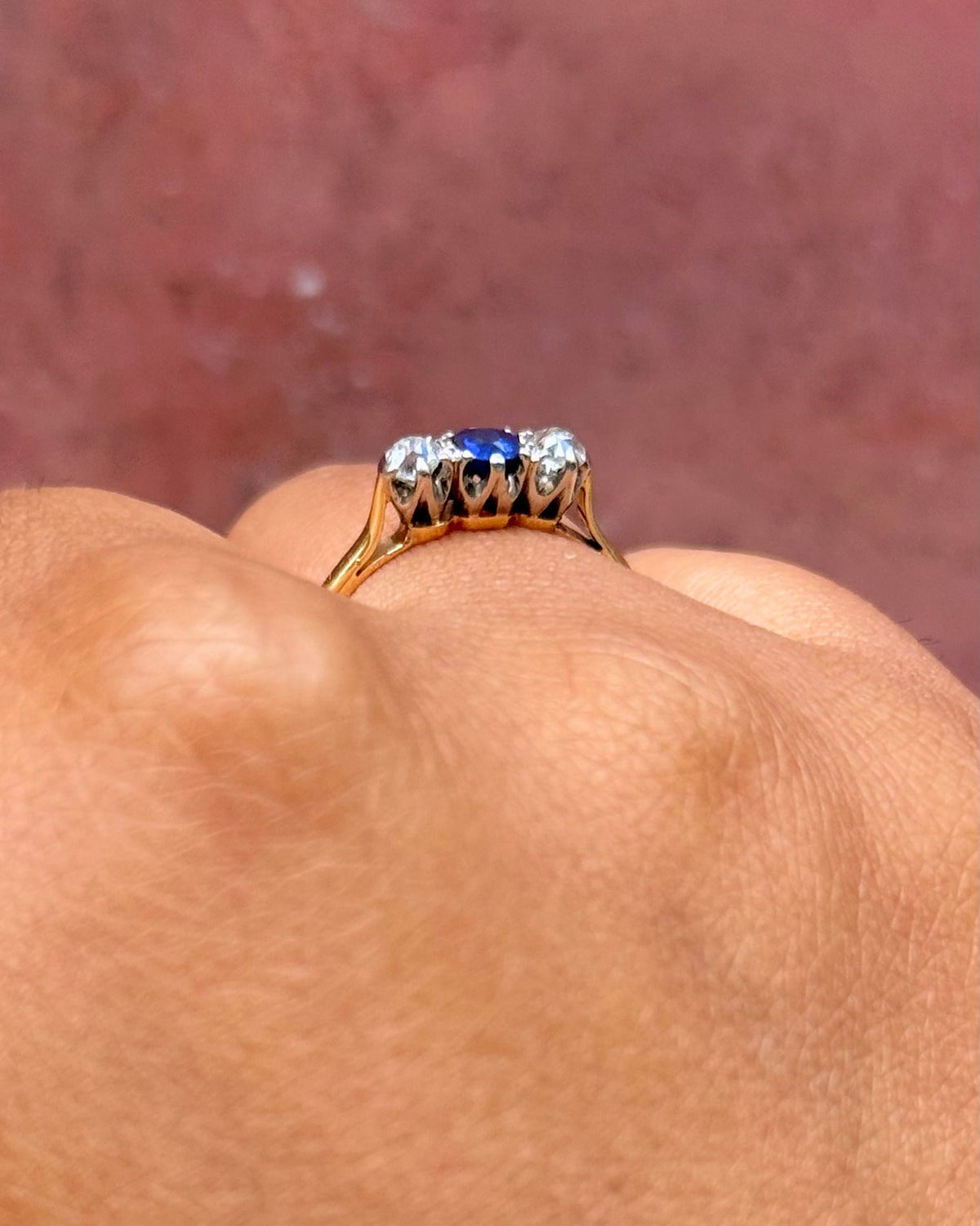 Bague Trilogie Saphir &amp; Diamants "Céline" - Elliade Paris