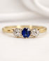 Bague Trilogie Saphir & Diamants "Céline" - Elliade Paris