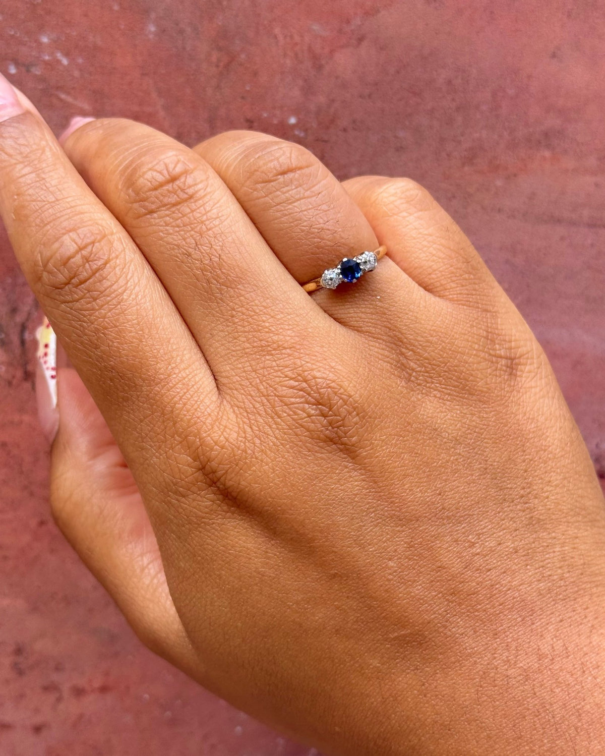 Bague Trilogie Saphir &amp; Diamants "Céline" - Elliade Paris