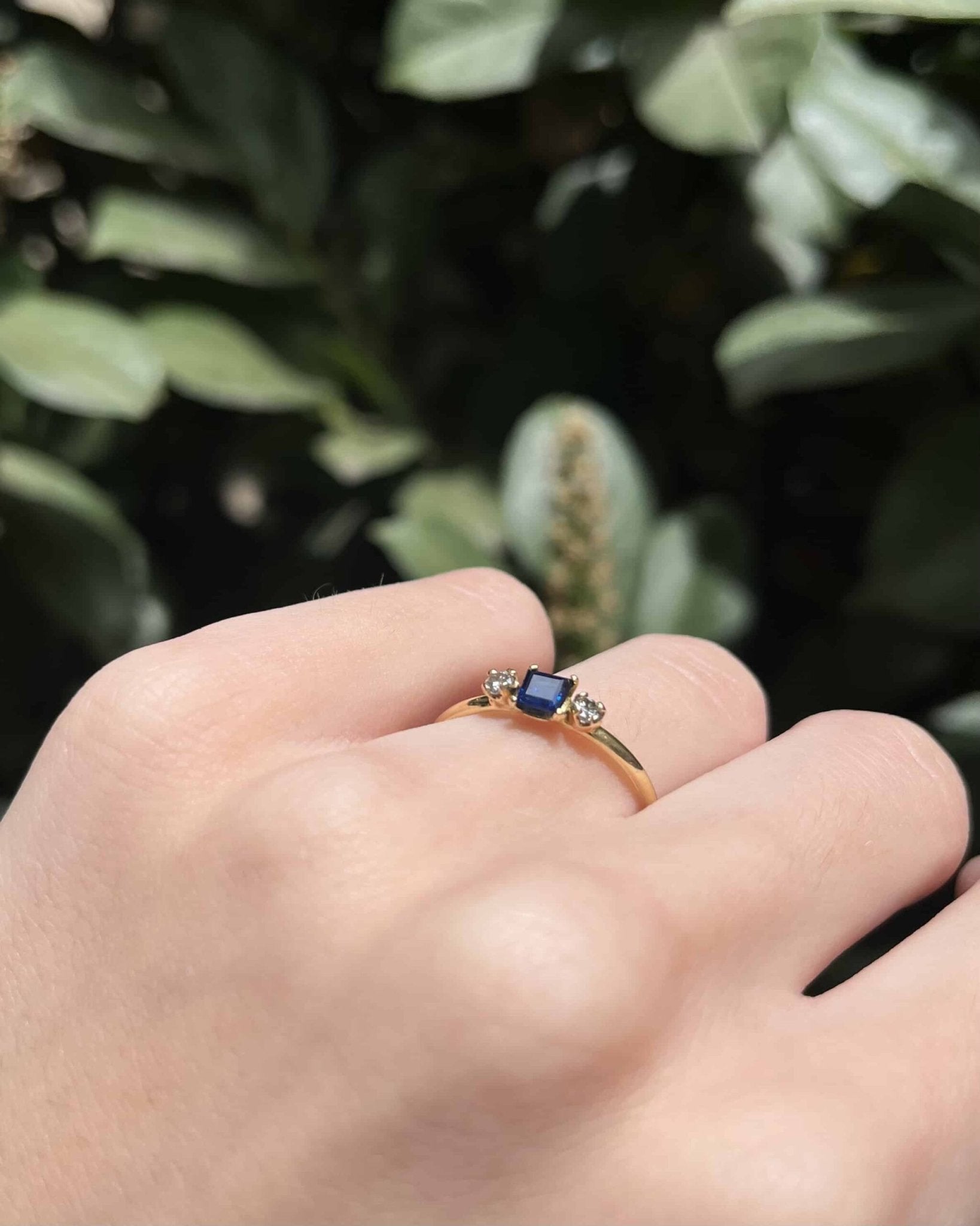 Bague Trilogie Saphir &amp; Diamants "Harley" - Elliade Paris