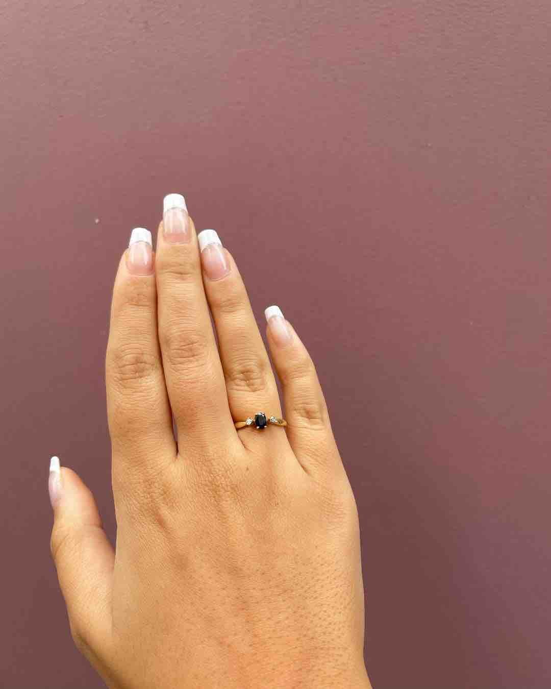 Bague Trilogie Saphir &amp; Diamants "Koa" - Elliade Paris