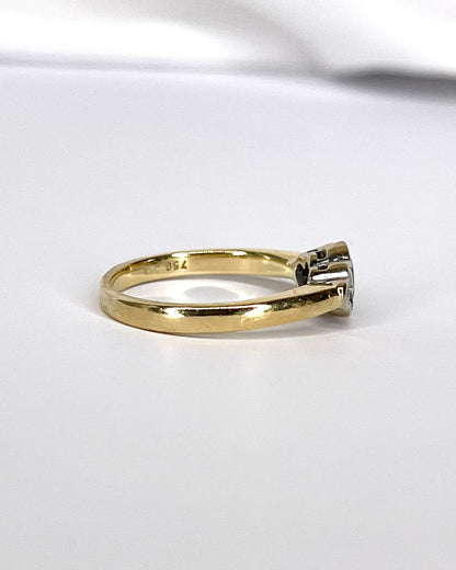 Bague Trilogie Saphir &amp; Diamants "Tiphaine" - Elliade Paris