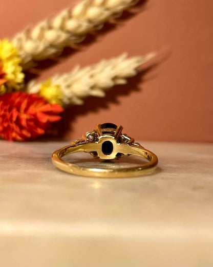 Bague Trilogie Saphir 1.65 carat &amp; Diamants &quot;Halana&quot;