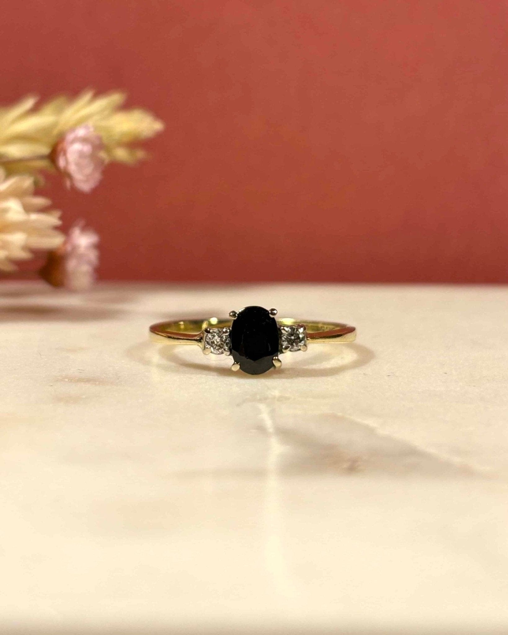 Bague Trilogie Saphir &amp; Diamants "Zayna" - Elliade Paris