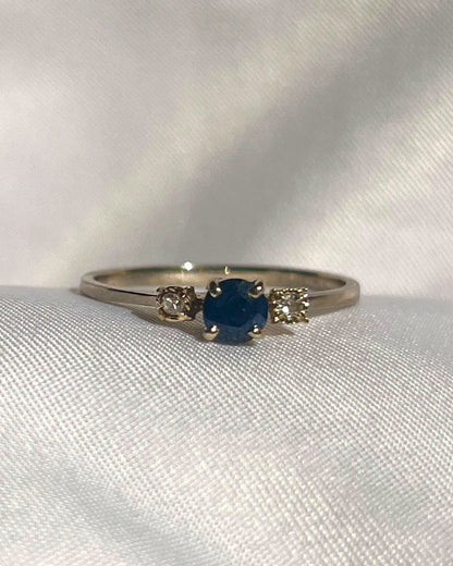 Bague trilogie saphir et diamant &quot;Uyuni&quot; - Elliade Paris