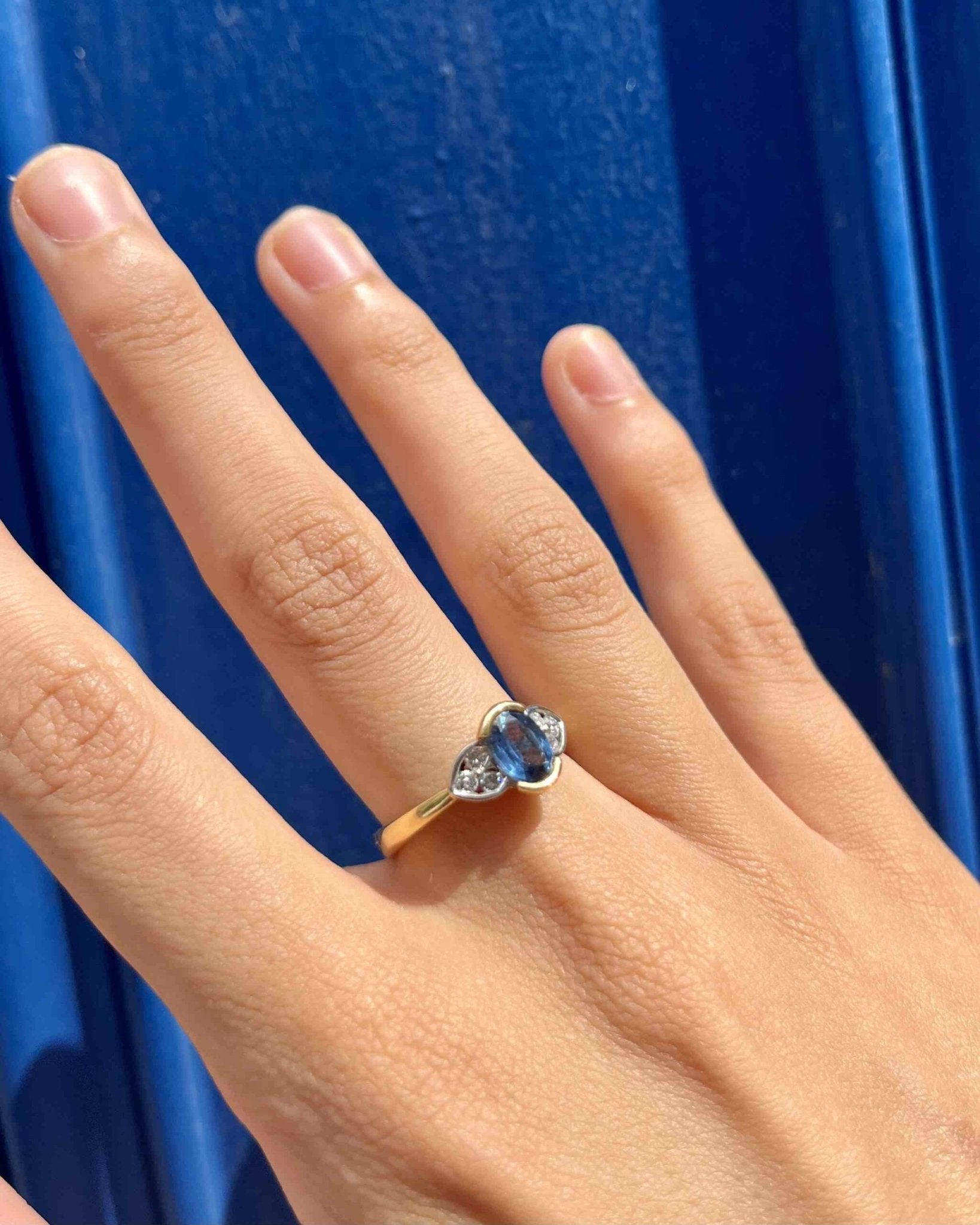 Bague Trilogie Saphir et Diamants "Chiara" - Elliade Paris