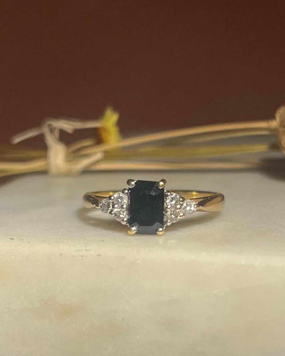 Bague Trilogie Saphir et Diamants &quot;Paloma&quot; - Elliade Paris