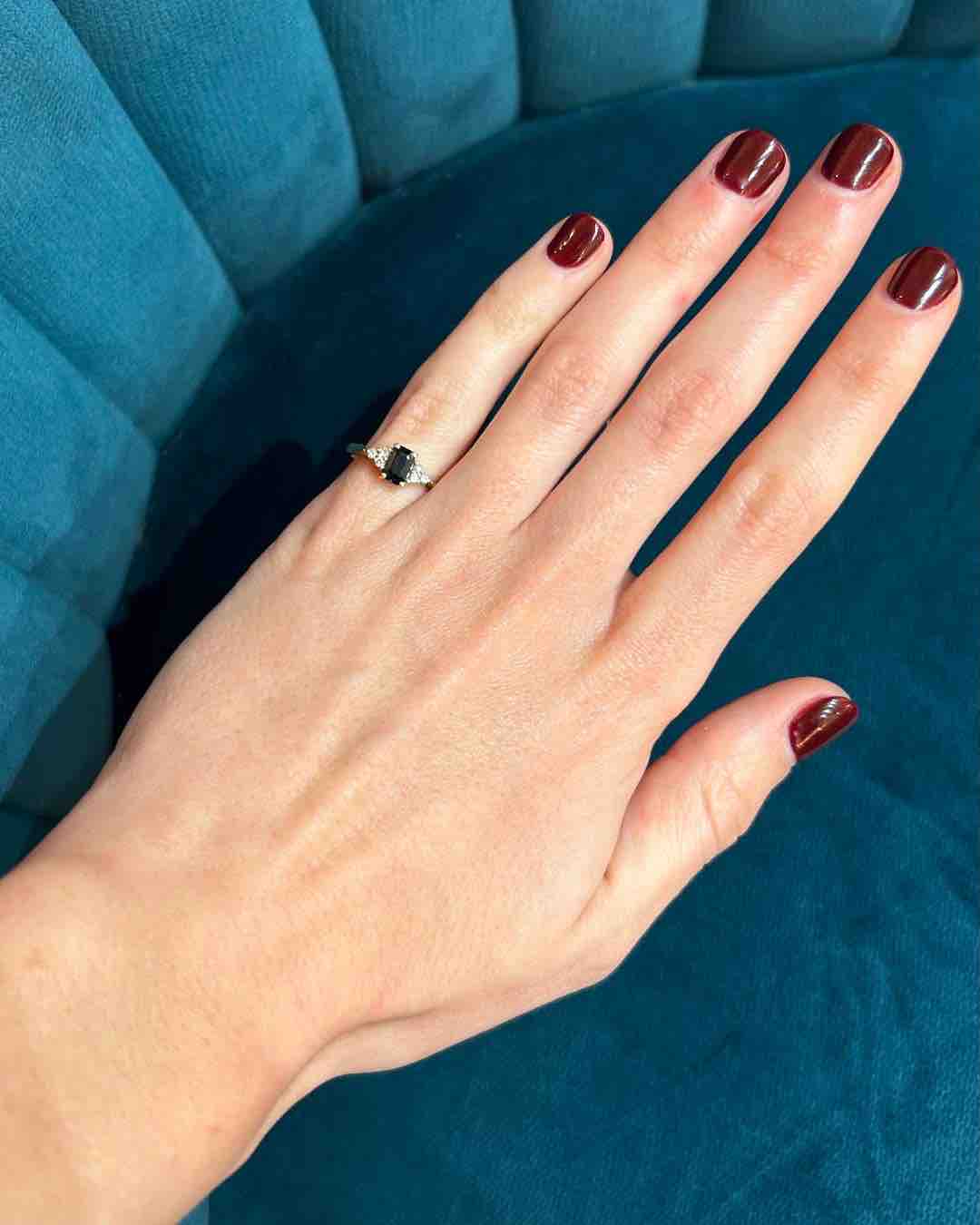 Bague Trilogie Saphir et Diamants "Paloma" - Elliade Paris