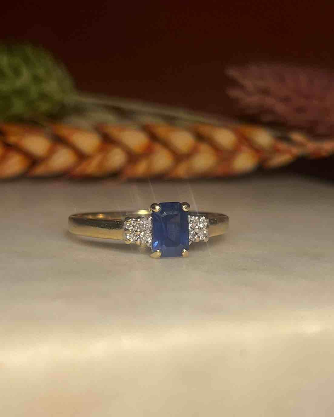 Bague Trilogie Saphir et Diamants "Piat" - Elliade Paris