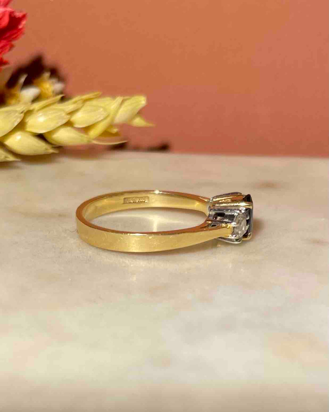 Bague Trilogie Saphir &amp; Diamants &quot;Helina&quot;