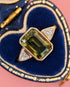 Bague Trilogie Saphir Polychrome 3.79 carats & Diamants 0.32 carat 5.37g "Olivia" - Elliade Paris