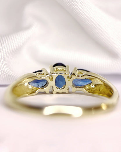 Bague Trilogie Saphirs 2.15 carats "Floriane" - Elliade Paris