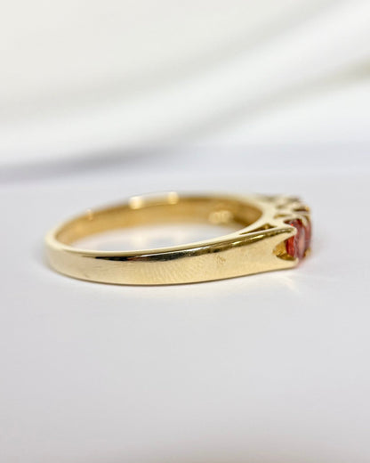 Bague Trilogie Saphirs érable de Madagascar 0.55 carat "Coline" - Elliade Paris