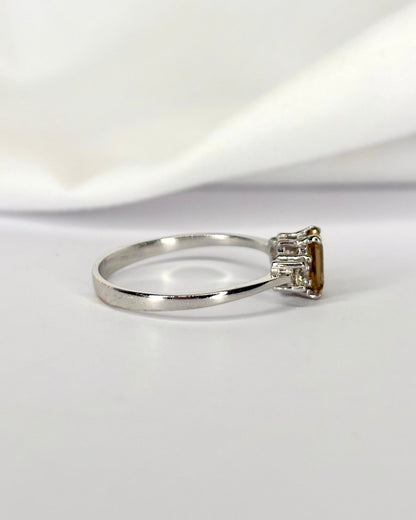 Bague Trilogie Scapolite &amp; Diamants "Monica" - Elliade Paris