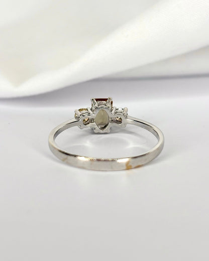 Bague Trilogie Scapolite &amp; Diamants "Monica" - Elliade Paris