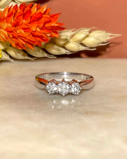 Bague Trilogie Diamants 0.40 carat &quot;Eunji&quot;