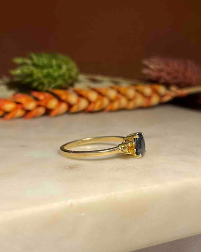 Bague Trilogie Spinelle &amp; Citrines &quot;Natalia&quot; - Elliade Paris