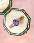 Bague Trilogie Tanzanite 0.85 carat & Diamants "Amélia" - Elliade Paris