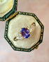 Bague Trilogie Tanzanite 1.35 carat & Diamants 0.36 carat "Appoline" - Elliade Paris