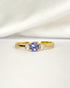 Bague Trilogie Tanzanite & Diamants "Lyana" - Elliade Paris