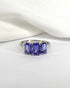 Bague Trilogie Tanzanites 2.80 carats "Lilliane" - Elliade Paris