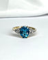 Bague Trilogie Topaze 2.30 carats & 6 Diamants "Coline" - Elliade Paris