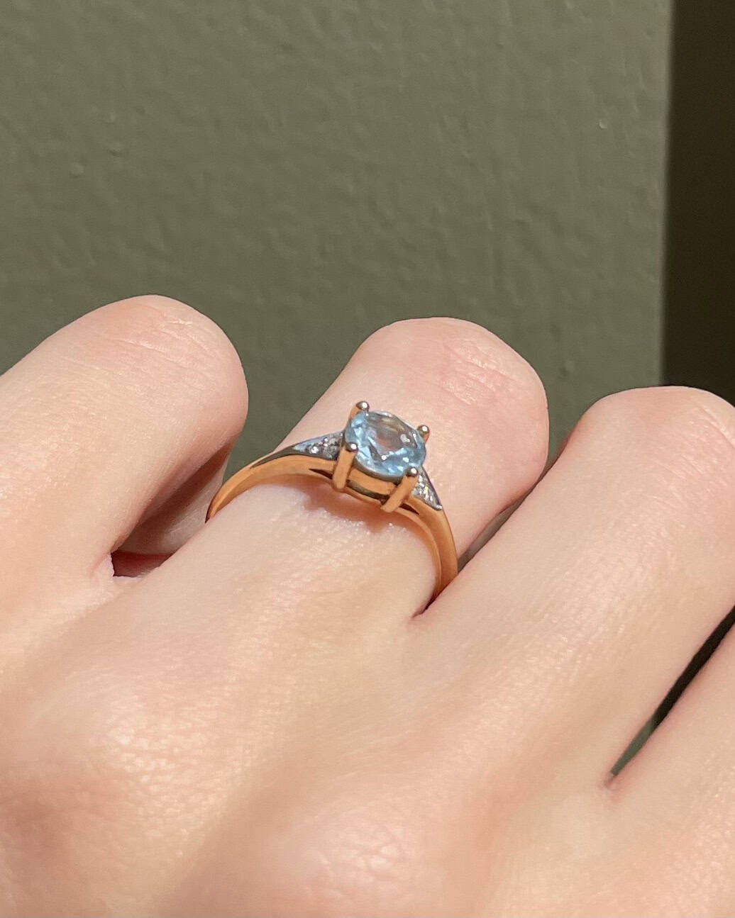 Bague Trilogie topaze &amp; Diamants "Rahem" - Elliade Paris