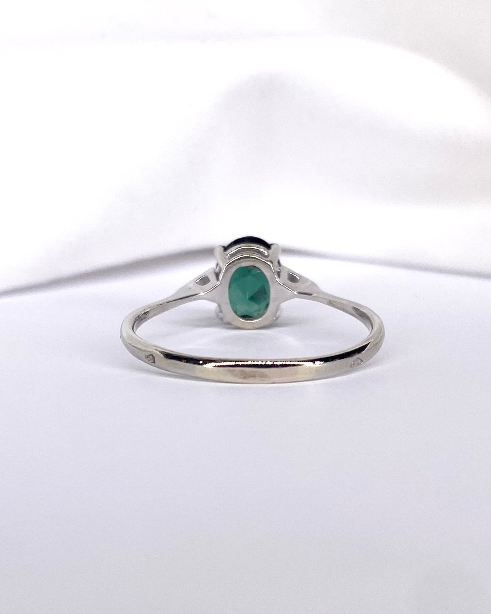 Bague Trilogie Tourmaline 1.25 carat &amp; Diamants "Marina" - Elliade Paris