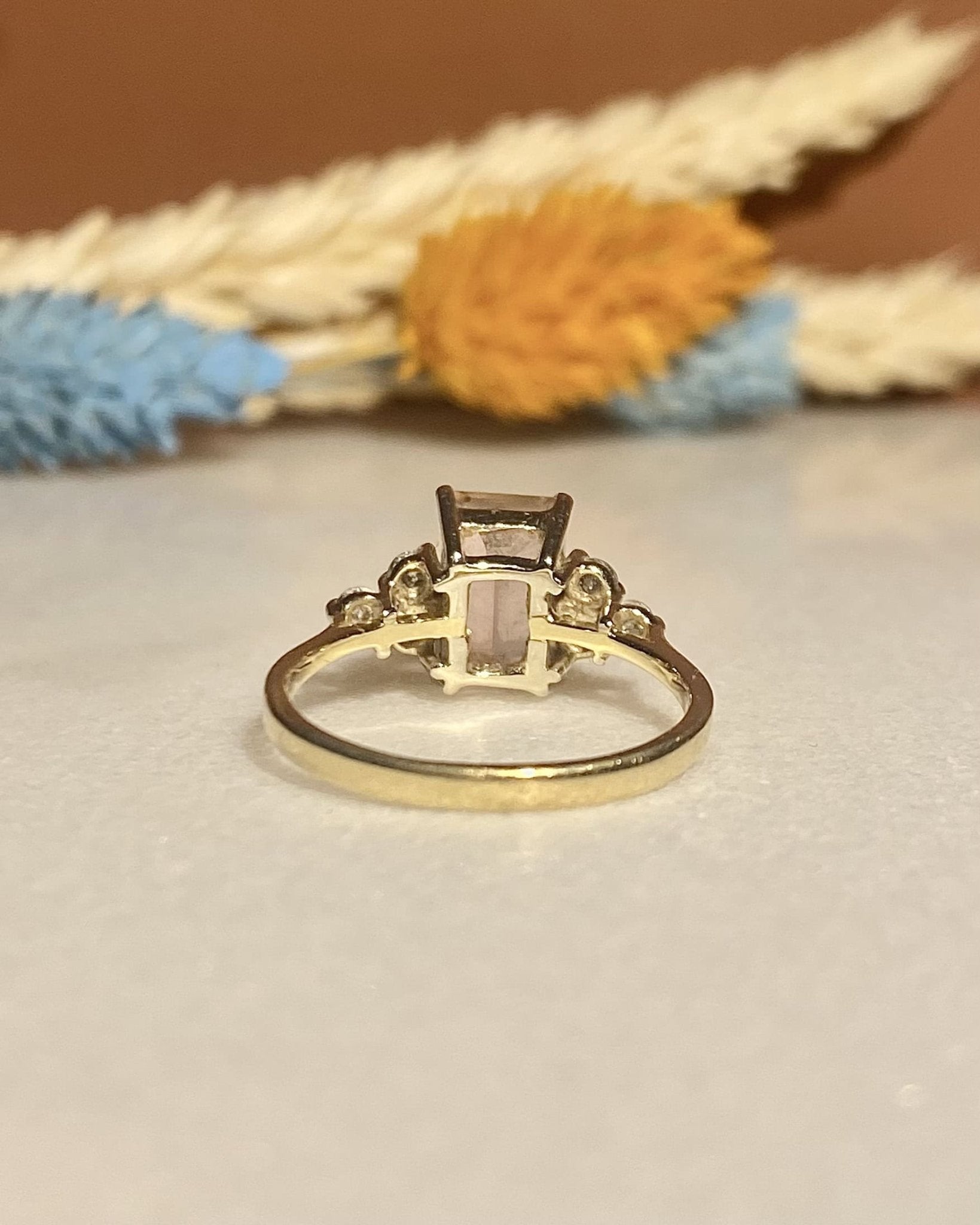 Bague Trilogie Tourmaline 1.80 Carat &amp; Diamants “Lola” - Elliade Paris
