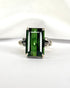 Bague Trilogie Tourmaline 6.20 carats & 6 Diamants "Aude" - Elliade Paris