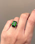 Bague Trilogie Tourmaline 6.20 carats & 6 Diamants "Aude" - Elliade Paris