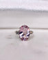 Bague Trilogie Tourmaline Rose 5 carats & Diamants "Ophélia" - Elliade Paris