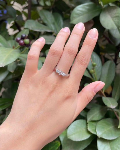 Bague Trilogie Diamants 0.40 carat &quot;Eunji&quot;