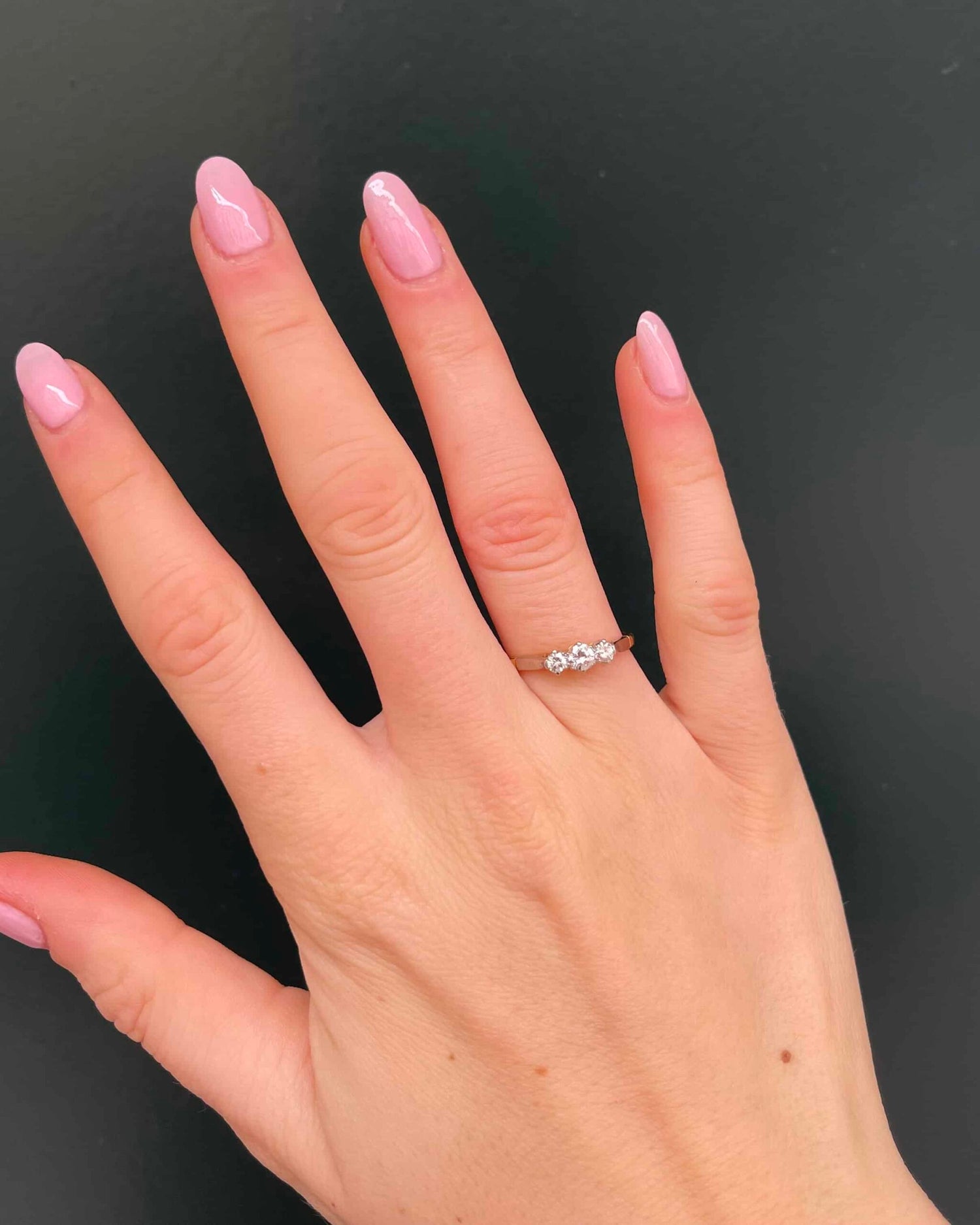 Bague Trilogie Diamants 0.49 carat &quot;Alina&quot;