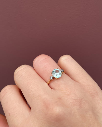 Bague Trilogie Zircon 2.75 Carats &amp; Diamants &quot;Islaya&quot; - Elliade Paris
