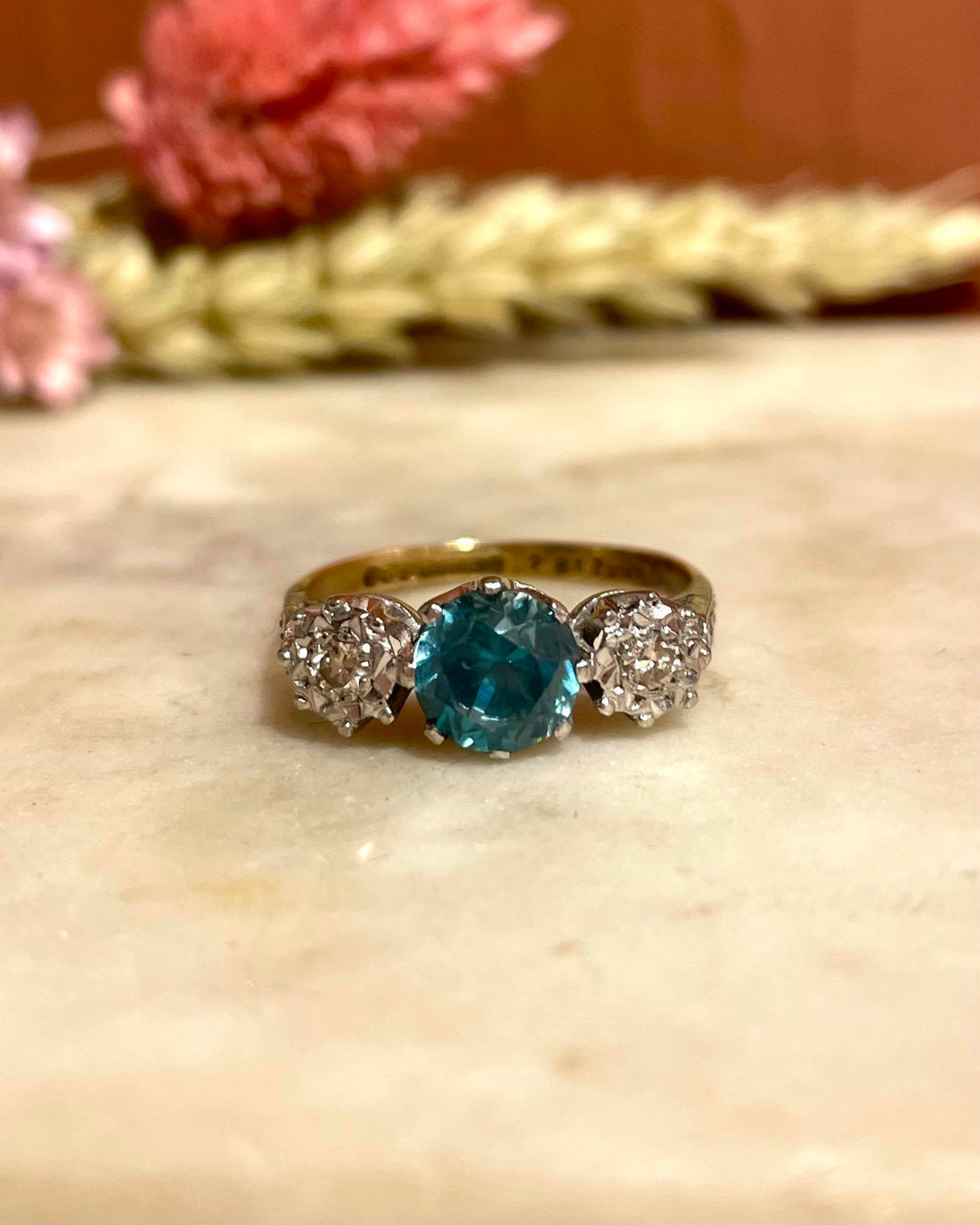 Bague Trilogie Zircon 1.70 Carat &amp; Diamants &quot;Mayanne&quot;