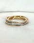 Bague Trois Anneaux Diamants 0.90 carat "Alina" - Elliade Paris