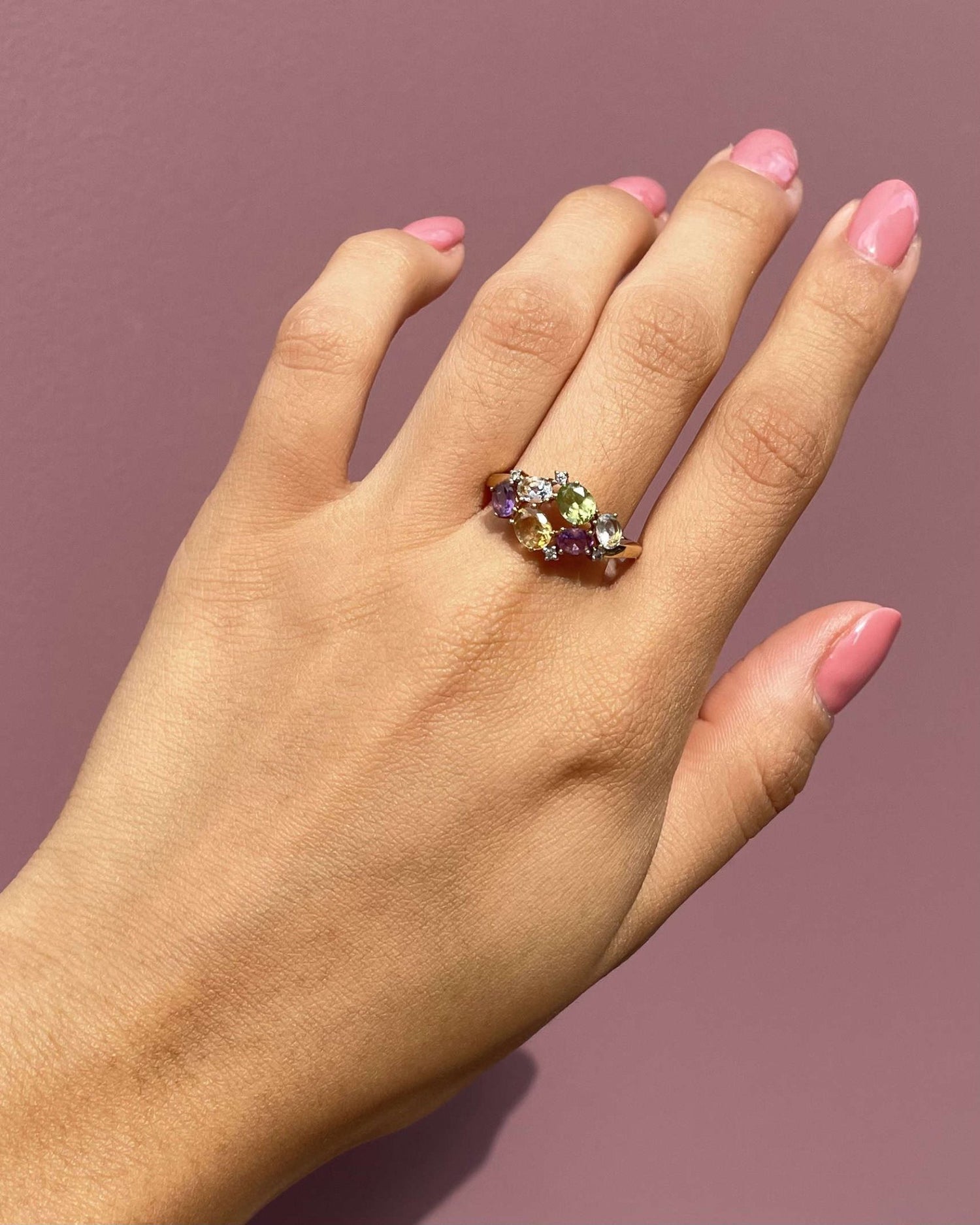 Bague Tutti Frutti &amp; Diamants &quot;Joséphine&quot; - Elliade Paris