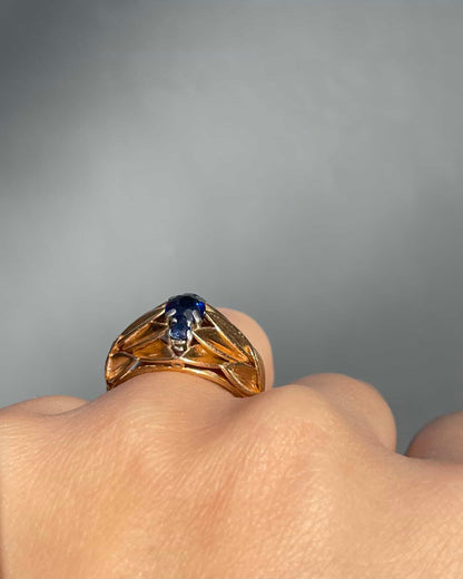 Bague Jonc Saphirs 0.85 carat &quot;Leontine&quot;