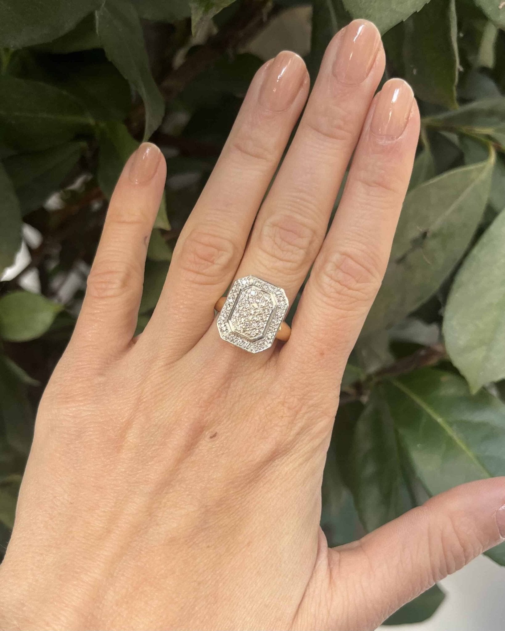 Bague Vintage 55 Diamants 0.55 carat &quot;Elizabeth&quot; - Elliade Paris