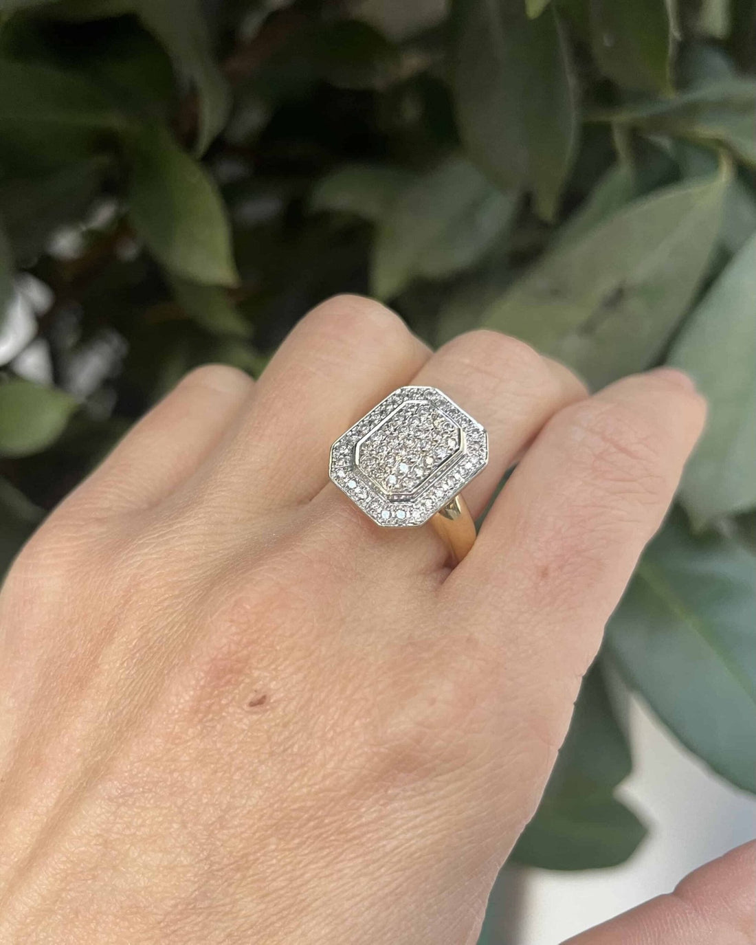 Bague Vintage 55 Diamants 0.55 carat &quot;Elizabeth&quot; - Elliade Paris