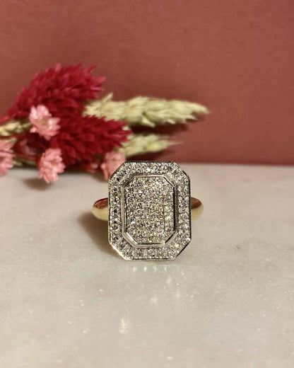 Bague Vintage 55 Diamants 0.55 carat &quot;Elizabeth&quot; - Elliade Paris